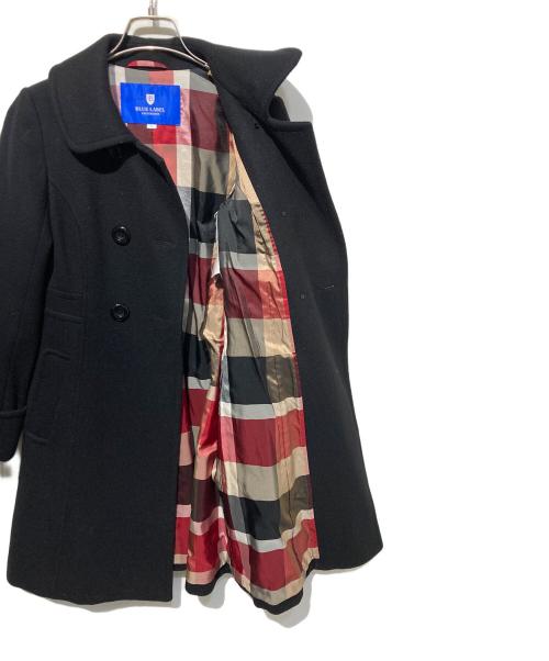 BLUE LABEL CRESTBRIDGE（ブルーレーベルクレストブリッジ）BLUE LABEL CRESTBRIDGE (ブルーレーベルクレストブリッジ) ウールダブルコート ブラック サイズ:不明の古着・服飾アイテム
