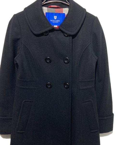 BLUE LABEL CRESTBRIDGE（ブルーレーベルクレストブリッジ）BLUE LABEL CRESTBRIDGE (ブルーレーベルクレストブリッジ) ウールダブルコート ブラック サイズ:不明の古着・服飾アイテム