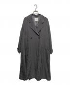 CLANEクラネ）の古着「BACK GATHER DRESS TRENCH COAT」｜グレー