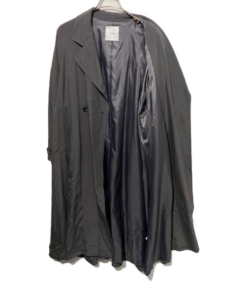 CLANE（クラネ）CLANE (クラネ) BACK GATHER DRESS TRENCH COAT グレー サイズ:2の古着・服飾アイテム