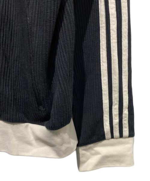 adidas（アディダス）adidas (アディダス) WAFFLE BASKETBALL TRACK TOP ブラック サイズ:3XLの古着・服飾アイテム