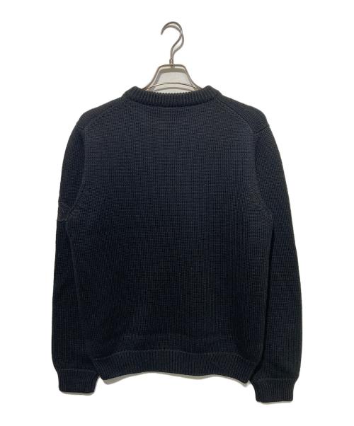 PRADA（プラダ）PRADA (プラダ) 袖ワッペンクルーネックニット ブラック サイズ:52の古着・服飾アイテム