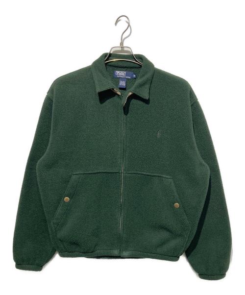 POLO RALPH LAUREN（ポロ・ラルフローレン）POLO RALPH LAUREN (ポロ・ラルフローレン) フリーススイングトップ グリーン サイズ:Mの古着・服飾アイテム