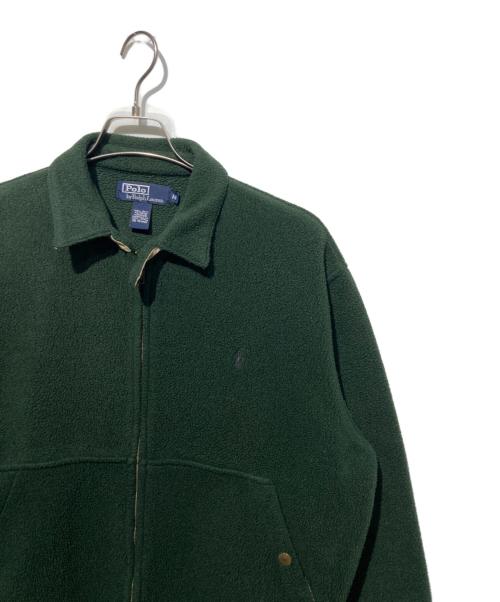 POLO RALPH LAUREN（ポロ・ラルフローレン）POLO RALPH LAUREN (ポロ・ラルフローレン) フリーススイングトップ グリーン サイズ:Mの古着・服飾アイテム