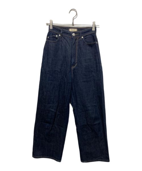 YANUK（ヤヌーク）YANUK (ヤヌーク) JOAN ハイウエストワイドデニムパンツ インディゴ サイズ:W23の古着・服飾アイテム