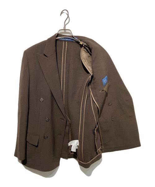 POLO RALPH LAUREN（ポロ・ラルフローレン）POLO RALPH LAUREN (ポロ・ラルフローレン) ダブルブレステッドウールブレザー ブラウン サイズ:2の古着・服飾アイテム