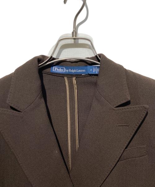 POLO RALPH LAUREN（ポロ・ラルフローレン）POLO RALPH LAUREN (ポロ・ラルフローレン) ダブルブレステッドウールブレザー ブラウン サイズ:2の古着・服飾アイテム