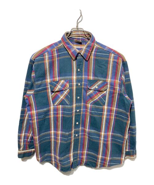 FIVE BROTHER（ファイブブラザー）FIVE BROTHER (ファイブブラザー) ネルシャツ ネイビー サイズ:2XLの古着・服飾アイテム