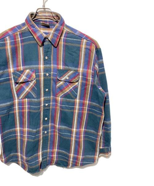 FIVE BROTHER（ファイブブラザー）FIVE BROTHER (ファイブブラザー) ネルシャツ ネイビー サイズ:2XLの古着・服飾アイテム