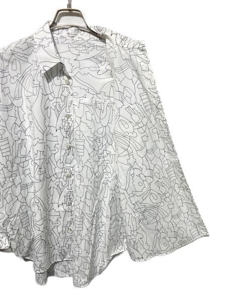 HERALBONY（ヘラルボニー）HERALBONY (ヘラルボニー) ドルマンスリーブシャツ「夏の魔物」 ホワイト サイズ:Ｍの古着・服飾アイテム