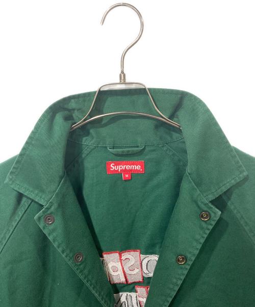 SUPREME（シュプリーム）Supreme (シュプリーム) ANTIHERO (アンタイヒーロー) Snap Front Twill Jacket グリーン サイズ:Mの古着・服飾アイテム