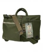 PORTERポーター）の古着「2WAY SHORT HELMETBAG」｜オリーブ