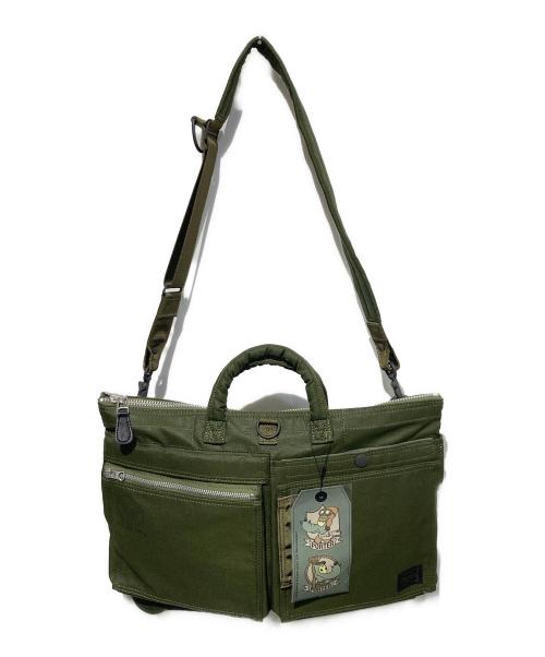 PORTER（ポーター）PORTER (ポーター) 2WAY SHORT HELMETBAG オリーブ 未使用品の古着・服飾アイテム