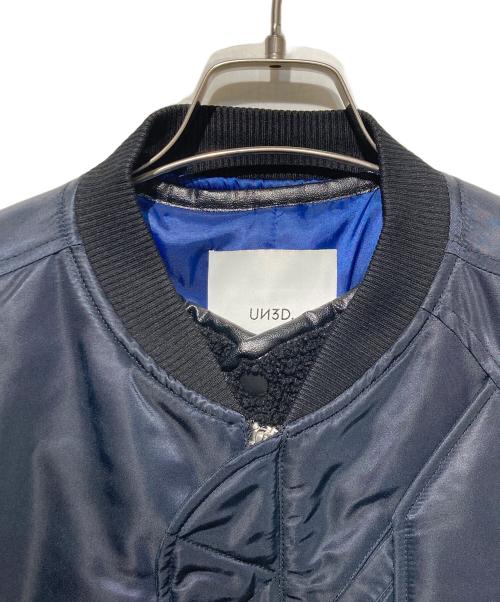 UN3D.（アンスリード）UN3D. (アンスリード) レイヤードショートMA-1 ネイビー サイズ:36の古着・服飾アイテム
