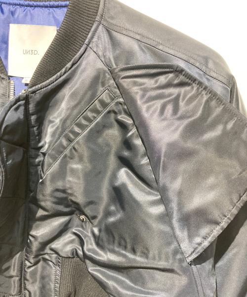 UN3D.（アンスリード）UN3D. (アンスリード) レイヤードショートMA-1 ネイビー サイズ:36の古着・服飾アイテム