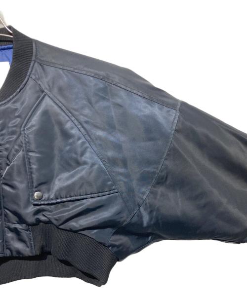 UN3D.（アンスリード）UN3D. (アンスリード) レイヤードショートMA-1 ネイビー サイズ:36の古着・服飾アイテム