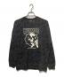 Hysteric Glamour（ヒステリックグラマー）の古着「ROCKING HEAVILYプリントZEBRA総柄スウェット」｜グレー×ブラック