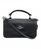 COACHコーチ）の古着「ミニ ジョージー トップハンドルクロスボディバッグ」｜ブラック