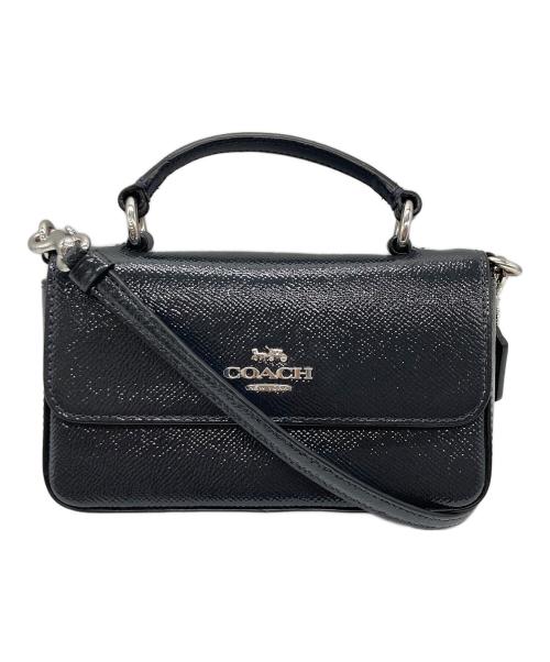 COACH（コーチ）COACH (コーチ) ミニ ジョージー トップハンドルクロスボディバッグ ブラックの古着・服飾アイテム