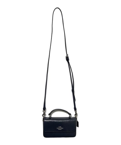 COACH（コーチ）COACH (コーチ) ミニ ジョージー トップハンドルクロスボディバッグ ブラックの古着・服飾アイテム