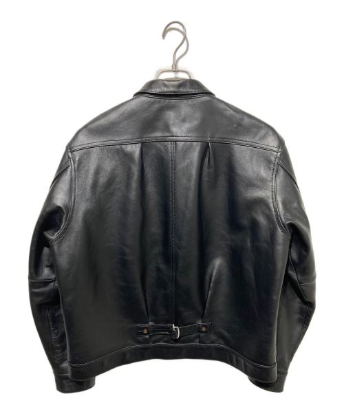 Schott（ショット）Schott (ショット) SHEEP LEATHER 1st TRACKER JACKET ブラック サイズ:Ｍの古着・服飾アイテム