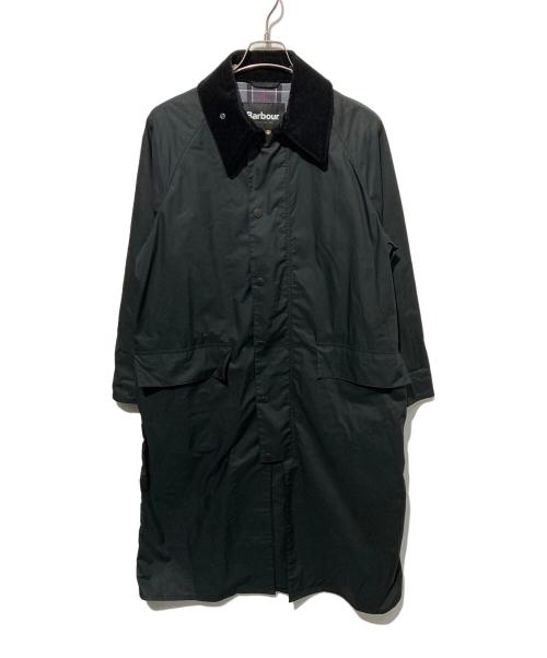 Barbour（バブアー）Barbour (バブアー) OS BURGHLEY ノンワックスロングコート ブラック サイズ:36の古着・服飾アイテム