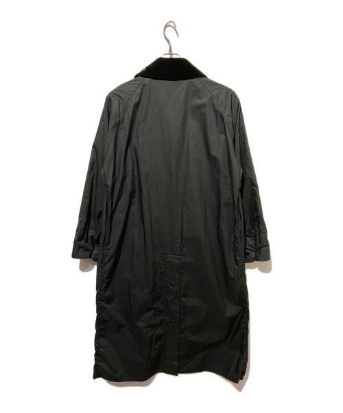 Barbour（バブアー）Barbour (バブアー) OS BURGHLEY ノンワックスロングコート ブラック サイズ:36の古着・服飾アイテム