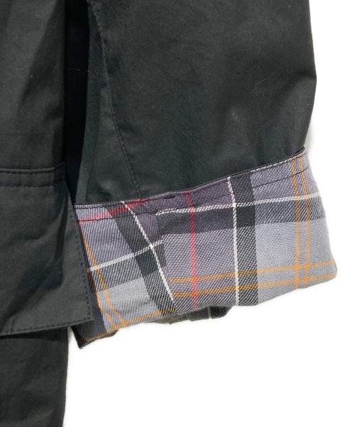 Barbour（バブアー）Barbour (バブアー) OS BURGHLEY ノンワックスロングコート ブラック サイズ:36の古着・服飾アイテム