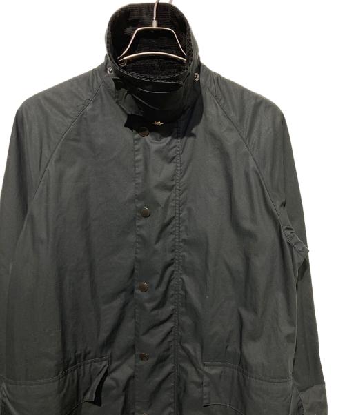 Barbour（バブアー）Barbour (バブアー) OS BURGHLEY ノンワックスロングコート ブラック サイズ:36の古着・服飾アイテム