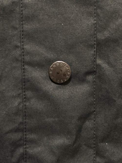 Barbour（バブアー）Barbour (バブアー) OS BURGHLEY ノンワックスロングコート ブラック サイズ:36の古着・服飾アイテム