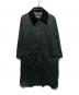 Barbour（バブアー）の古着「OS BURGHLEY ノンワックスロングコート」｜ブラック