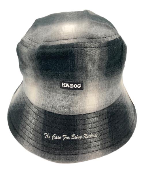 THE H.W.DOG&CO.（エイチダブリュードッグアンドコー）THE H.W.DOG&CO. (エイチダブリュードッグアンドコー) OMBRE TRUCKER HAT ブラック 未使用品の古着・服飾アイテム