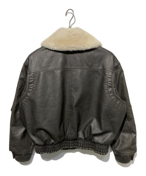 SLY（スライ）SLY (スライ) VINTAGE F／LEATHER S／ブルゾン ブラック サイズ:Freeの古着・服飾アイテム