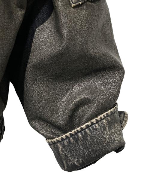 SLY（スライ）SLY (スライ) VINTAGE F／LEATHER S／ブルゾン ブラック サイズ:Freeの古着・服飾アイテム