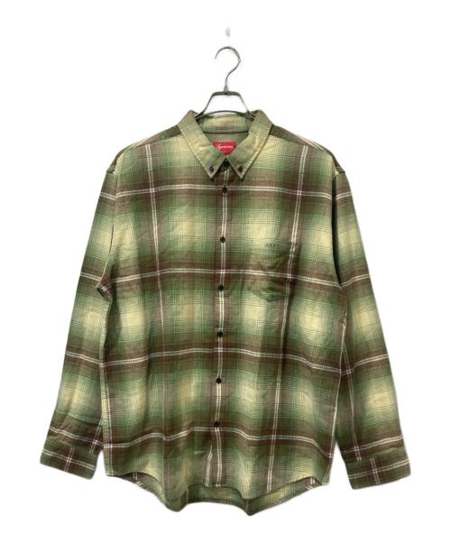 SUPREME（シュプリーム）Supreme (シュプリーム) Shadow Plaid Flannel Shirt グリーン サイズ:XLの古着・服飾アイテム