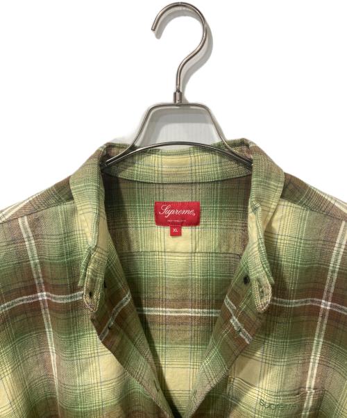 SUPREME（シュプリーム）Supreme (シュプリーム) Shadow Plaid Flannel Shirt グリーン サイズ:XLの古着・服飾アイテム