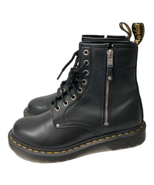 Dr.Martens（ドクターマーチン）Dr.Martens (ドクターマーチン) 1460 TWIN ZIP 8ホールブーツ ブラック サイズ:7の古着・服飾アイテム