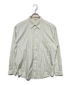 AURALEEオーラリー）の古着「FINX STRIPE SHIRTS」｜グリーン