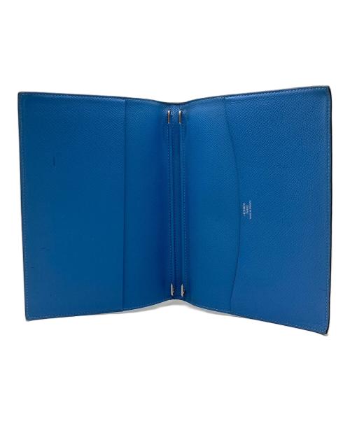 HERMES（エルメス）HERMES (エルメス) グローブトロッター アジェンダカバー ブルーの古着・服飾アイテム