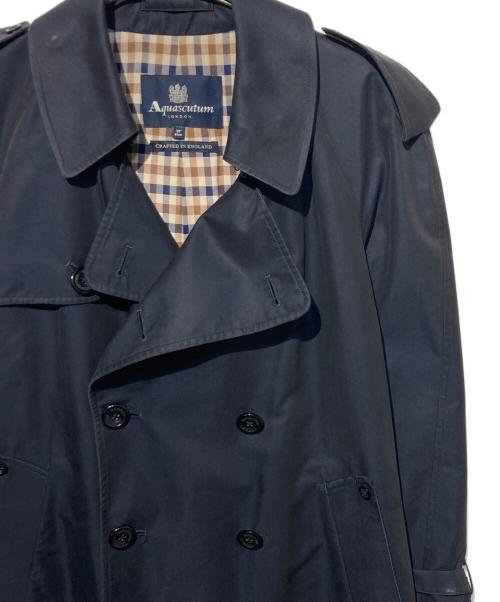 Aquascutum（アクアスキュータム）Aquascutum (アクアスキュータム) トレンチコート ネイビー サイズ:36の古着・服飾アイテム