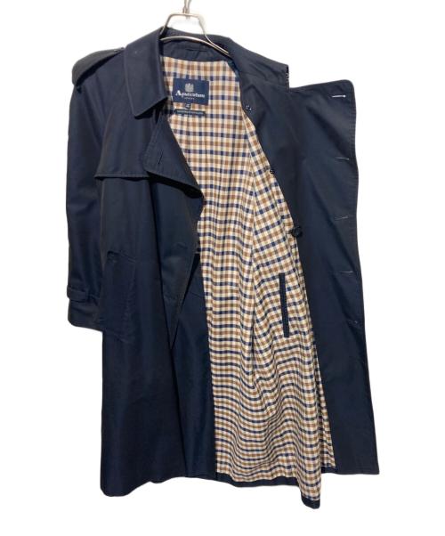 Aquascutum（アクアスキュータム）Aquascutum (アクアスキュータム) トレンチコート ネイビー サイズ:36の古着・服飾アイテム