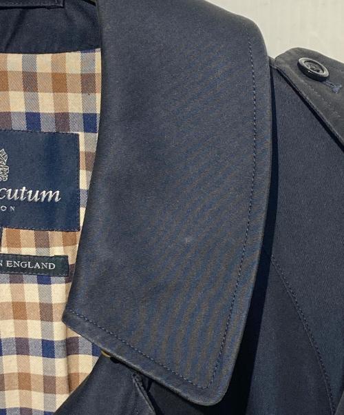 Aquascutum（アクアスキュータム）Aquascutum (アクアスキュータム) トレンチコート ネイビー サイズ:36の古着・服飾アイテム