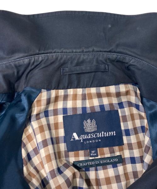 Aquascutum（アクアスキュータム）Aquascutum (アクアスキュータム) トレンチコート ネイビー サイズ:36の古着・服飾アイテム