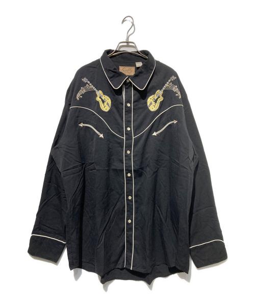 scully（スカリー）scully (スカリー) 刺繍ウエスタンシャツ ブラック サイズ:XXLの古着・服飾アイテム