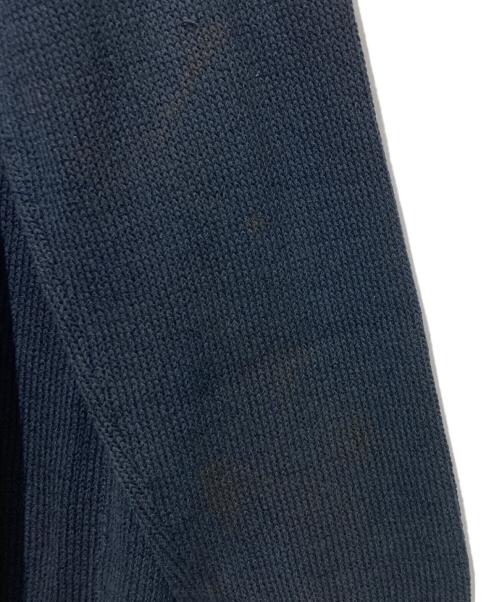 GIORGIO ARMANI（ジョルジオアルマーニ）GIORGIO ARMANI (ジョルジオアルマーニ) シルクコットンVネックニット ネイビー サイズ:50の古着・服飾アイテム