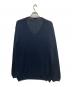 GIORGIO ARMANI (ジョルジオアルマーニ) シルクコットンVネックニット ネイビー サイズ:50：6000円