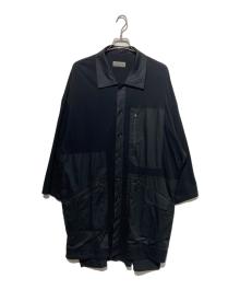 Yohji Yamamoto pour homme（ヨウジヤマモト プールオム）の古着「切替シャツコート」｜ブラック