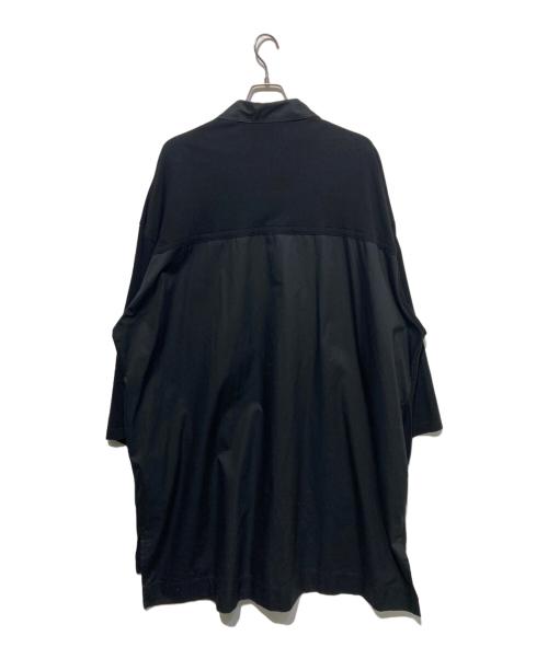 Yohji Yamamoto pour homme（ヨウジヤマモト プールオム）Yohji Yamamoto pour homme (ヨウジヤマモト プールオム) 切替シャツコート ブラック サイズ:3の古着・服飾アイテム