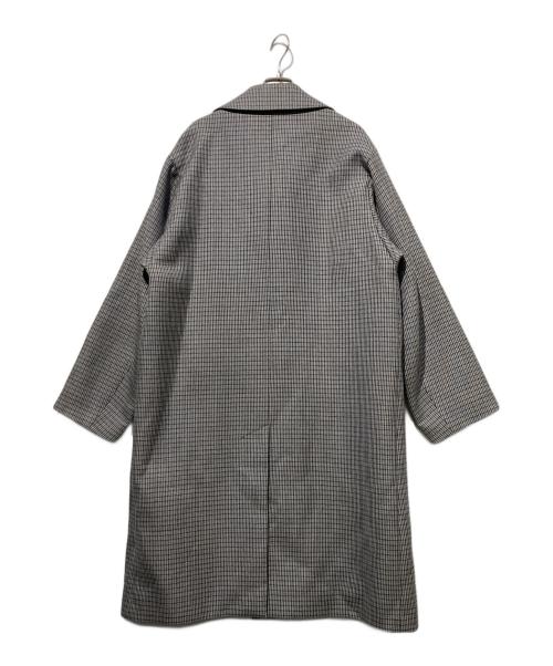 AURALEE（オーラリー）AURALEE (オーラリー) DOUBLE FACE CHECK SOUTIEN COLLAR COAT グレー サイズ:3の古着・服飾アイテム