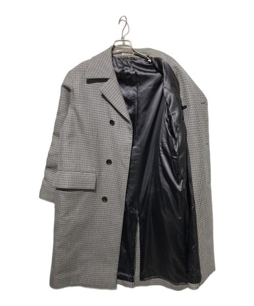 AURALEE（オーラリー）AURALEE (オーラリー) DOUBLE FACE CHECK SOUTIEN COLLAR COAT グレー サイズ:3の古着・服飾アイテム